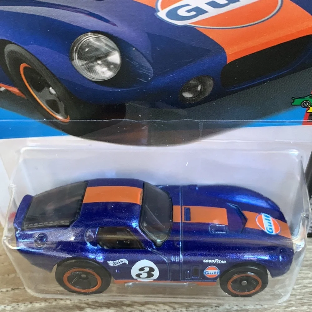 Hot Wheels Shelby Cobra Daytona Coupe Blue Race Car Gulf Hotwheels Racing New